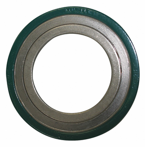SPIRAL WOUND FLANGE GASKET, GRAPHITE FILLER, 304 STAINLESS STEEL WINDING, FOR 1 1/2 IN PIPE by Klinger