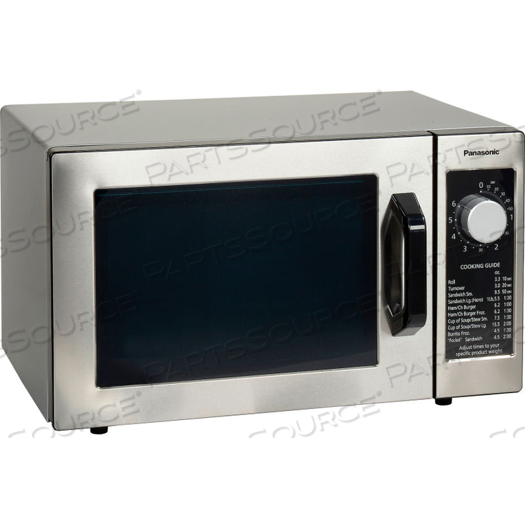 PANASONIC, COMMERCIAL MICROWAVE OVEN, 0.8 CU. FT. 1000 WATT, DIAL CONTROL 