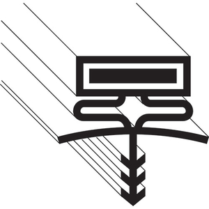 GASKET, REF 31-1/2" X 77-1/2" 3-SIDED by BALLY REFRIGERATED BOXES