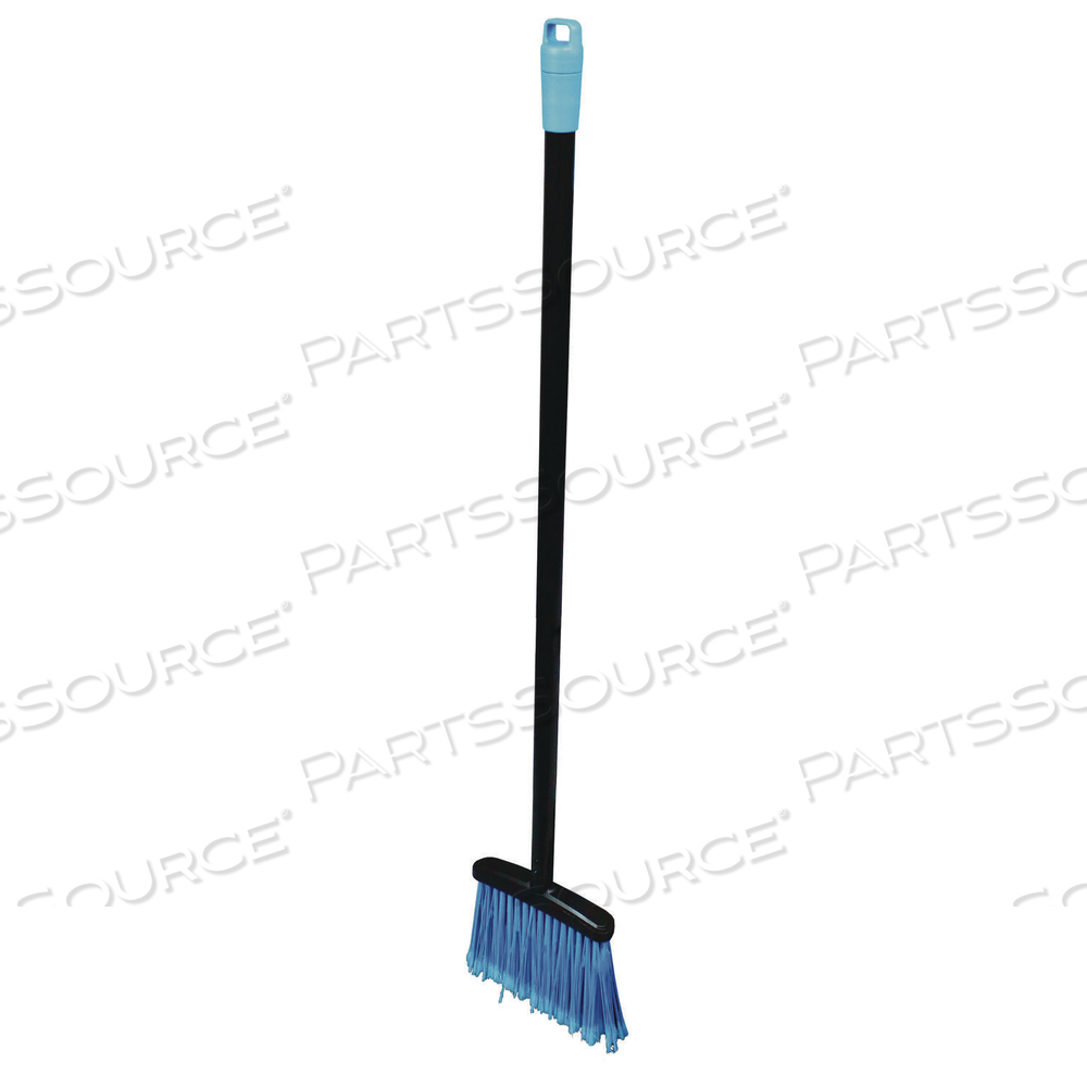 LOBBY DUST PAN BROOM, 36.86", BLACK/BLUE by Impact Products