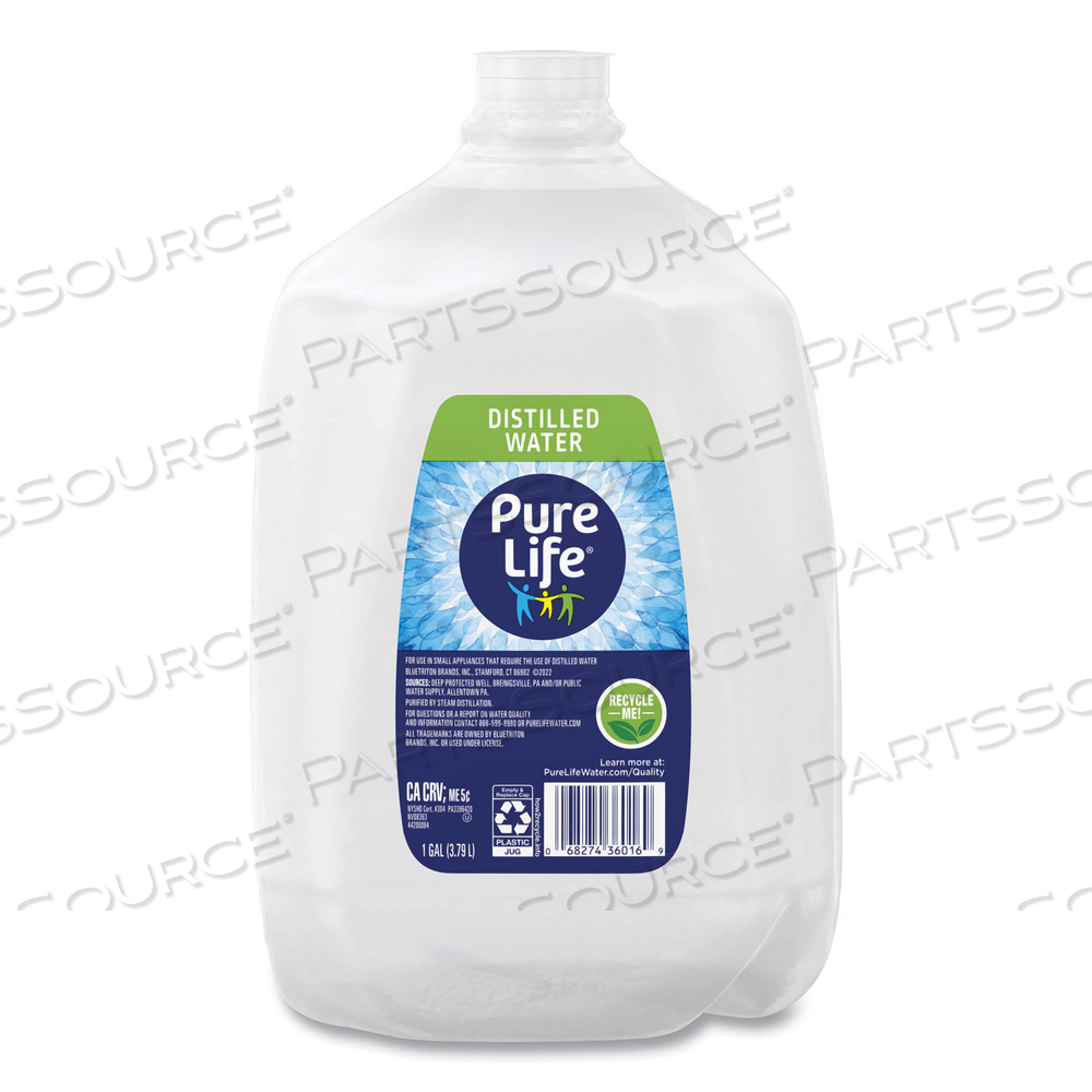 DISTILLED WATER, 1 GAL BOTTLE, 6 BOTTLES/CARTON, 35 CARTONS/PALLET 