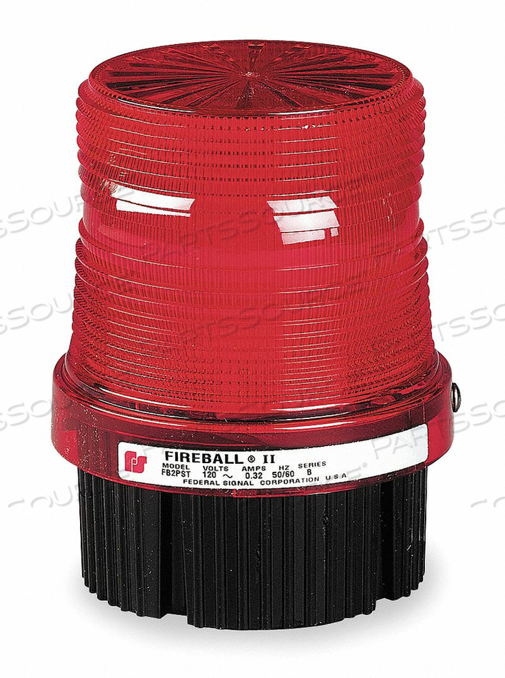 STROBE, 120VAC, PIPE/SURFACE MOUNT, RED by Federal Signal STROBE, 120VAC, PIPE/SURFACE MOUNT, RED by Federal Signal
