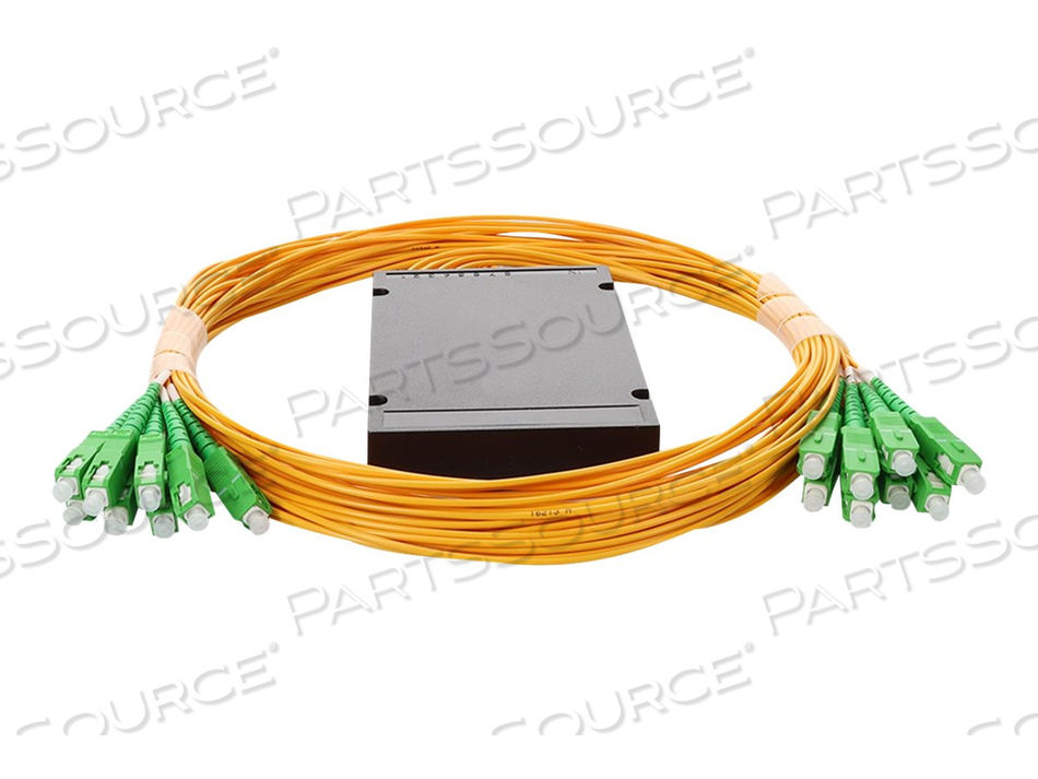 ADDON, NETWORK SPLITTER, ASC SINGLE-MODE (M) TO ASC SINGLE-MODE (M), 1.5 M, FIBER OPTIC, SIMPLEX, OS2, OFNR, RISER, YELLOW by ADDON