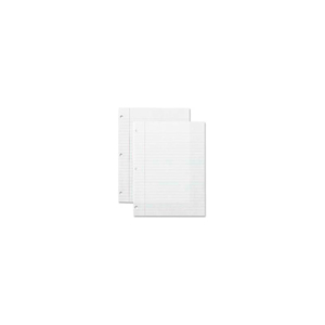 NOTEBOOK FILLER PAPER, 8" X 10-1/2", WIDE RULED, 3-HOLE PUNCHED, WHITE, 200 SHEET/PACK by Sparco Products