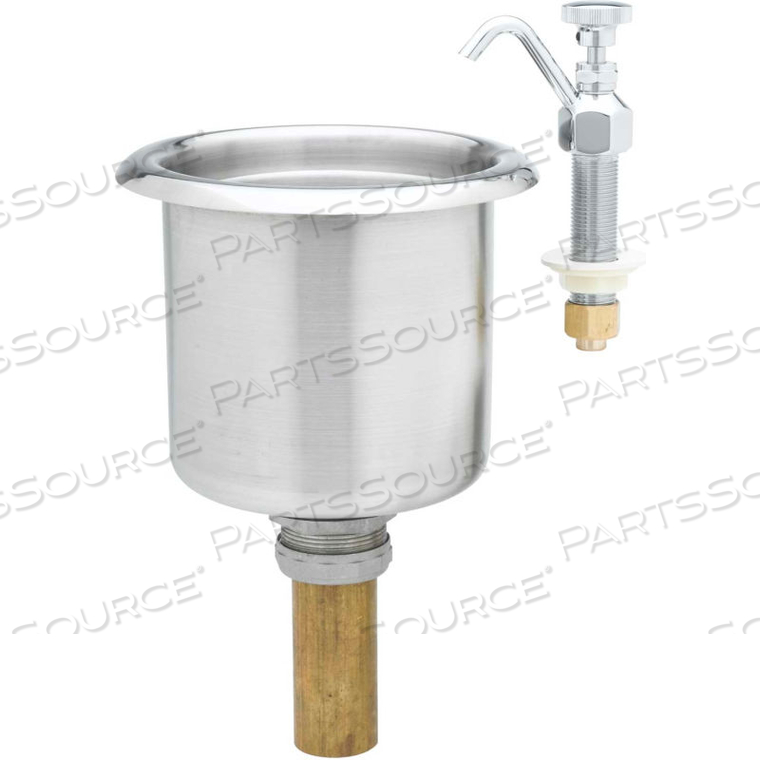 DIPPERWELL FAUCET & BOWL ASSEMBLY by T&S Brass