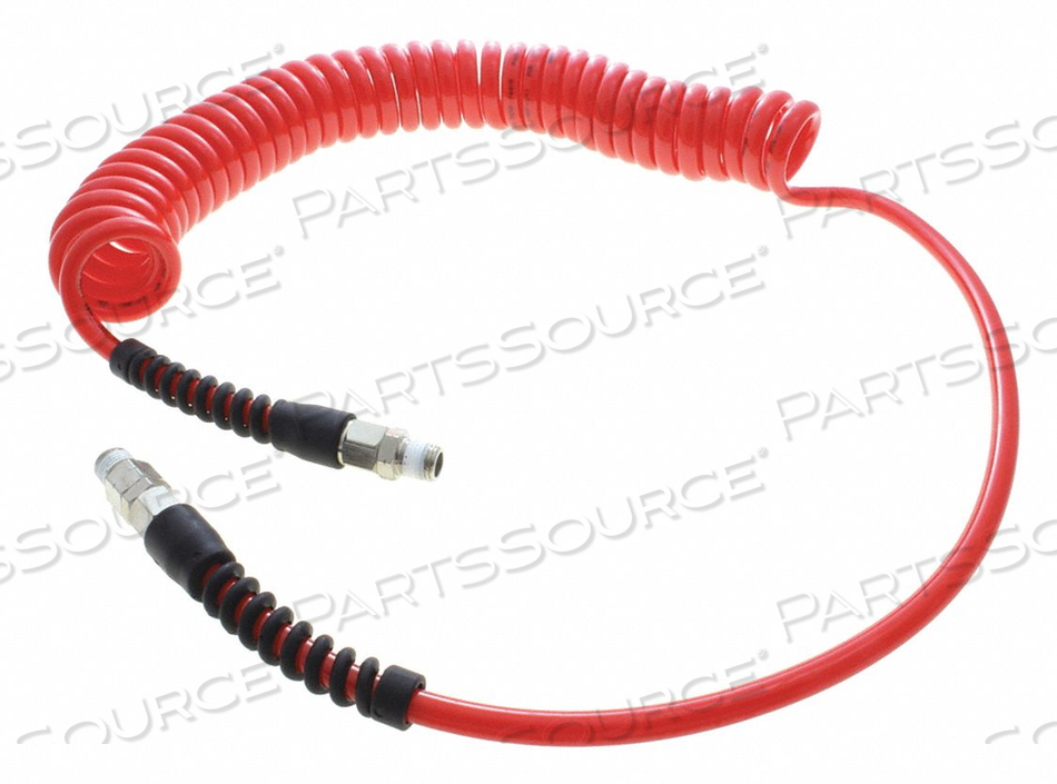 COILED AIR HOSE 1/4 ID X 12 FT. by ATP COILED AIR HOSE 1/4 ID X 12 FT. by ATP