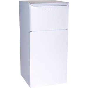 DEPOSIT VAULT MAILBOX AND PARCEL DROP DVCS0020 - FREE STANDING - REAR ACCESS - WHITE by Dvault Company