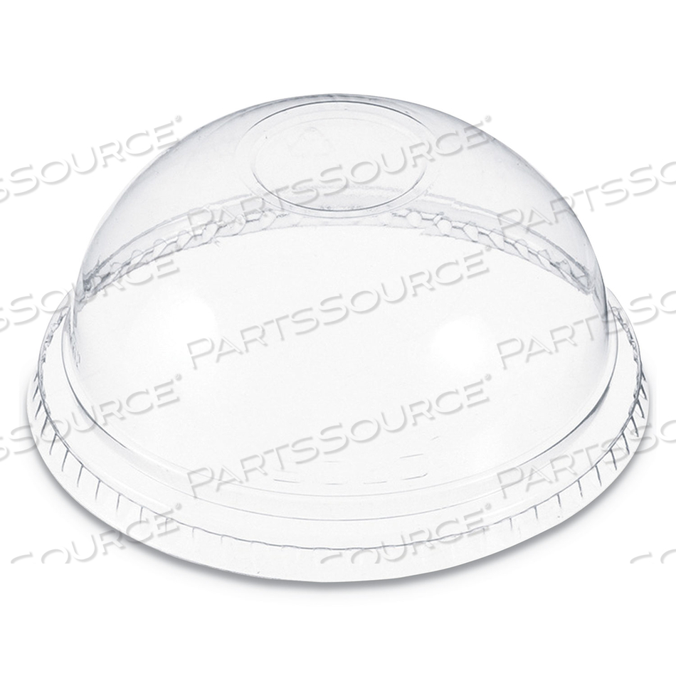 PLASTIC DOME LID, NO-HOLE, FITS 9 OZ TO 22 OZ CUPS, CLEAR, 100/SLEEVE by Dart Container Corporation