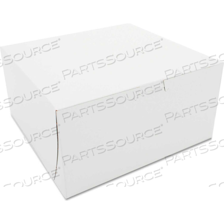 BAKERY BOXES 8" X 8" X 4" WHITE - 250 PACK by United Stationers Supply