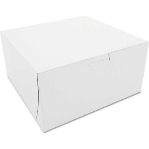 BAKERY BOXES 8" X 8" X 4" WHITE - 250 PACK by United Stationers Supply