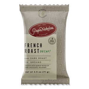 PREMIUM COFFEE, DECAFFEINATED FRENCH ROAST, 18/CARTON by PapaNicholas Coffee