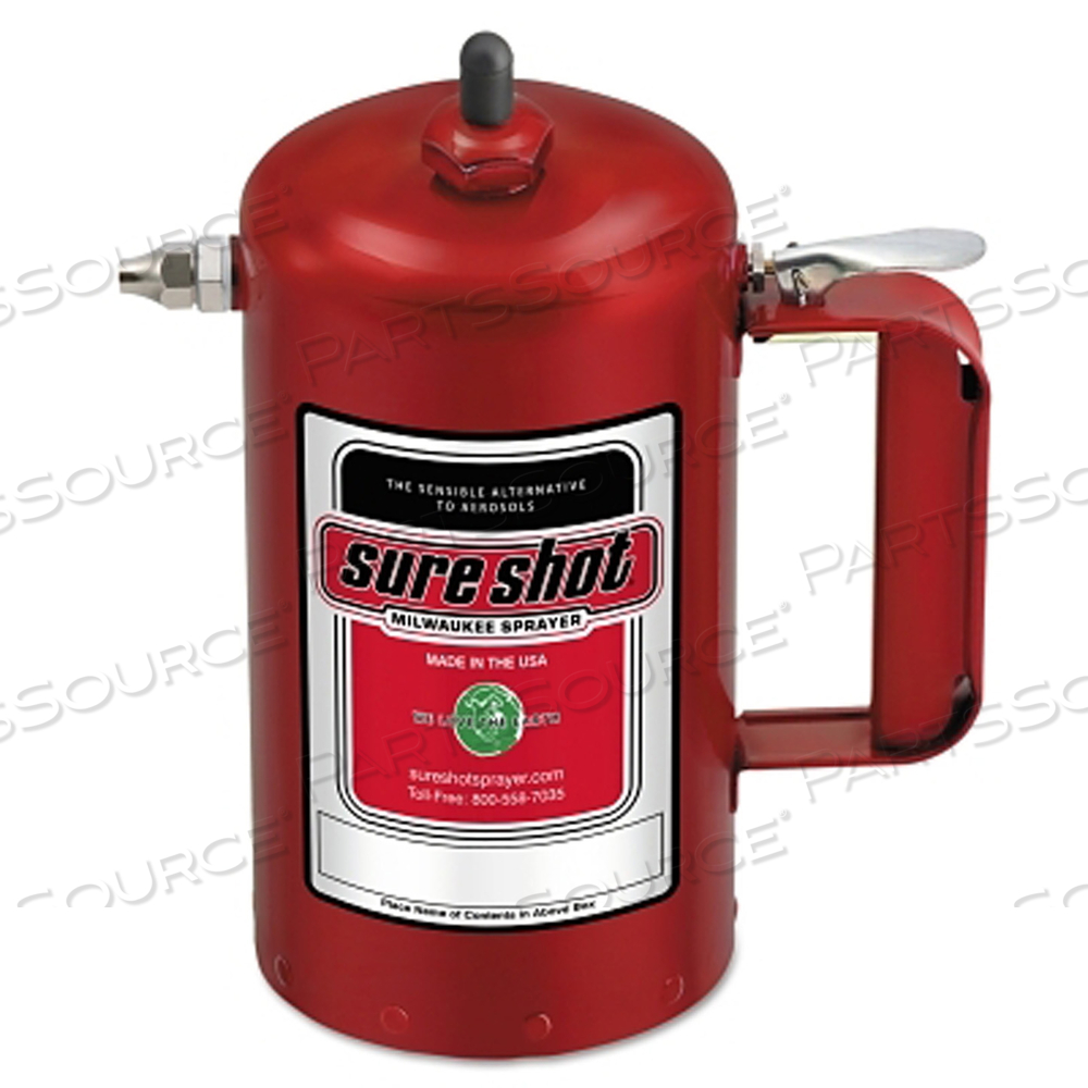 SURE SHOT SPRAYER, 1 QT, STEEL, RED by Milwaukee Sprayer