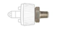 QUICK CONNECT ADAPTER, 1/8 IN MNPT, WHITE, VACUUM by Precision Medical, Inc.