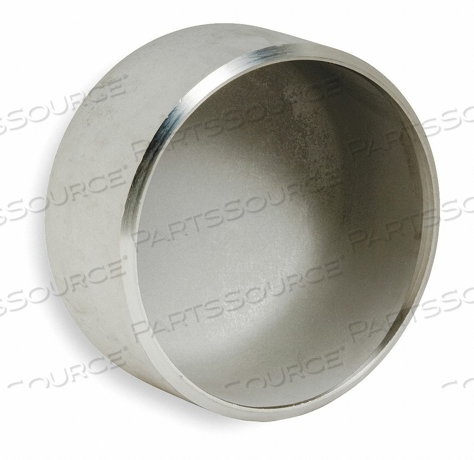 ROUND CAP, 304L STAINLESS STEEL, 2 IN FITTING PIPE SIZE, 1 1/2 IN OVERALL LG by Smith-Cooper ROUND CAP, 304L STAINLESS STEEL, 2 IN FITTING PIPE SIZE, 1 1/2 IN OVERALL LG by Smith-Cooper