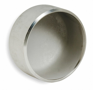 ROUND CAP, 304L STAINLESS STEEL, 2 IN FITTING PIPE SIZE, 1 1/2 IN OVERALL LG by Smith-Cooper