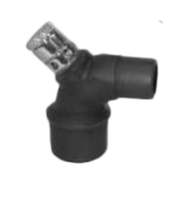 ADAPTER, MASK ELBOW W/ADJUSTABLE POP-OFF VALVE, 15MMM X 22MMM/15MMF, CONDUCTIVE NEOPRENE by Anesthesia Associates