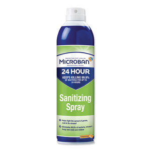 24-HOUR DISINFECTANT SANITIZING SPRAY, CITRUS, 15 OZ AEROSOL SPRAY, 6/CARTON by Microban