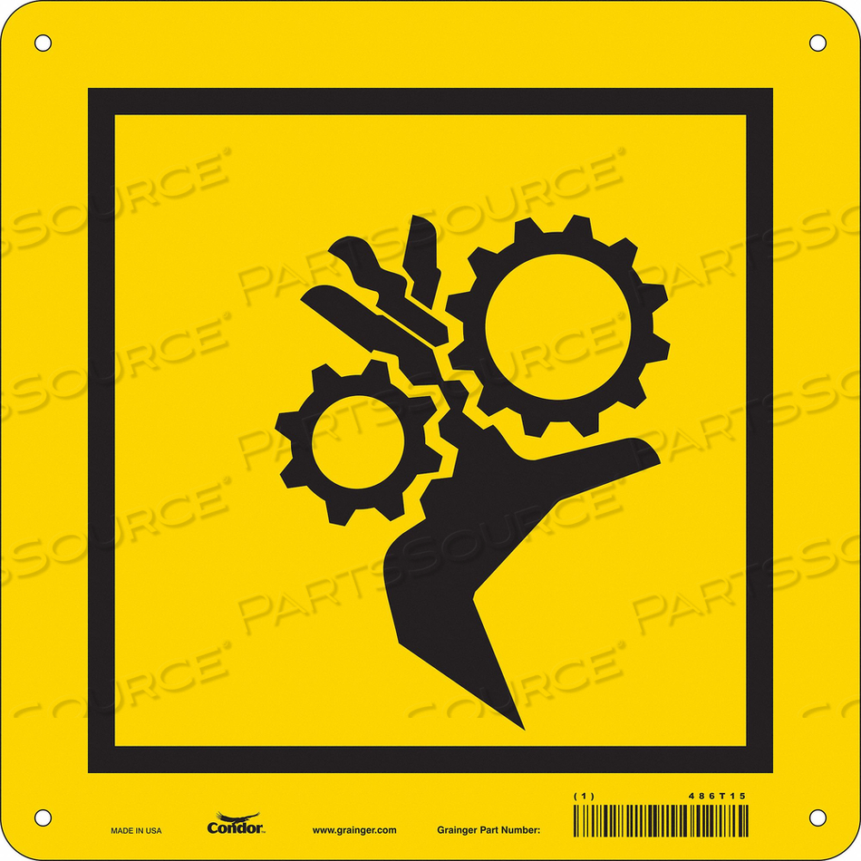 SAFETY SIGN 10 W 10 H 0.055 THICKNESS 