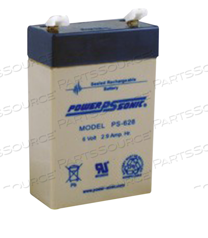 BATTERY, SEALED LEAD ACID, 6V, 2.8 AH by R&D Batteries, Inc.