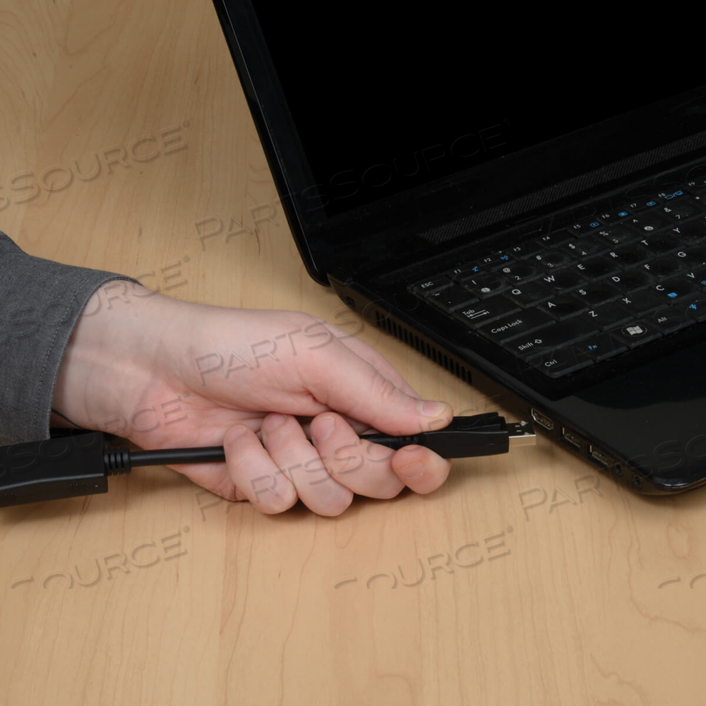 DISPLAYPORT VGA ACTIVE ADAPTER W LATCHES M/M 1080P 1920X1200 3' by Tripp Lite