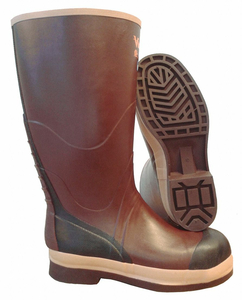 H2343 RUBBER BOOT UNISEX 5 KNEE BROWN PR by Viking