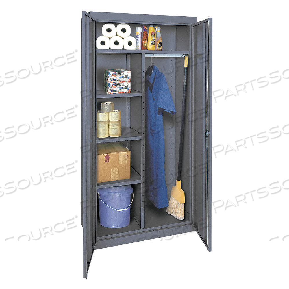 STORAGE CABINET, 36 IN X 18 IN X 72 IN, 5 SHELVES, SWING HANDLE & KEYED, 24 GA PANEL by Approved Vendor STORAGE CABINET, 36 IN X 18 IN X 72 IN, 5 SHELVES, SWING HANDLE & KEYED, 24 GA PANEL by Approved Vendor