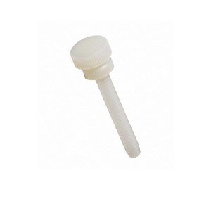 THUMB SCREW, 5/16"-18 THREAD SIZE, KNURLED, NYLON, PLAIN, 0.385 IN MAX HEAD HT, 1/2 IN LG by Approved Vendor