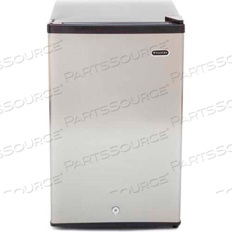STAINLESS STEEL UPRIGHT FREEZER WITH LOCK, ENERGY STAR APPROVED, 2.1 CU. FT. by Whynter LLC STAINLESS STEEL UPRIGHT FREEZER WITH LOCK, ENERGY STAR APPROVED, 2.1 CU. FT. by Whynter LLC