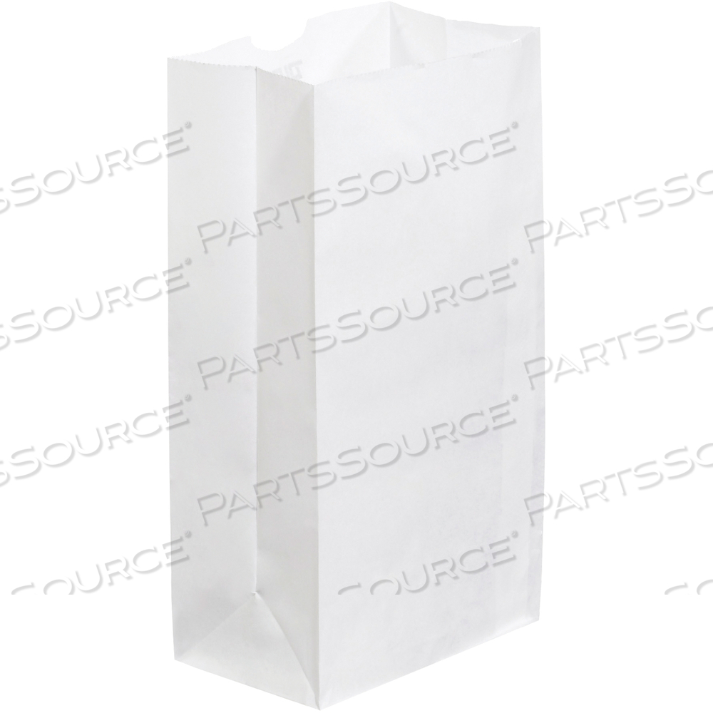 GROCERY BAGS, 6 1/8" X 4" X 12 3/8", WHITE, 500/CASE by BOX Partners (Box Acquisitions, LLC)