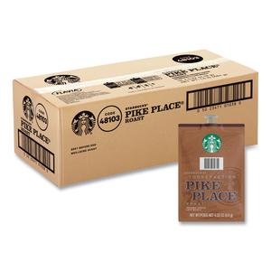 STARBUCKS PIKE PLACE ROAST COFFEE FRESHPACK, PIKE PLACE, 0.32 OZ POUCH, 76/CARTON by FLAVIA