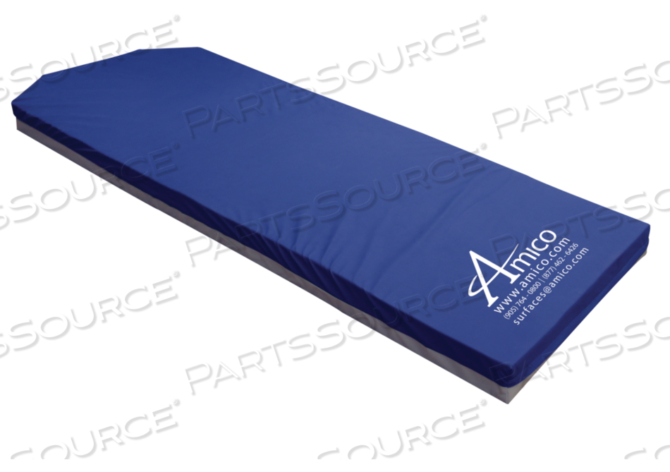 AMICO ULTRACARE FOAM STRETCHER TRANSPORT BARIATRIC MATTRESS CAN SUPPORT UP TO 750LBS WITH 30" WIDTH, CONSISTS OF 4" MULTI-LAYERED PRESSURE REDISTRIBUTION HIGH-DENSITY FOAM, TWO-WAY STRETCH COVER, VAPOR-PERMEABLE, FLUID-PROOF. 