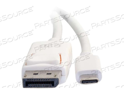 6FT USB-C TO DISPLAYPORT CABLE WHITE by Legrand AV (C2G) 6FT USB-C TO DISPLAYPORT CABLE WHITE by Legrand AV (C2G)