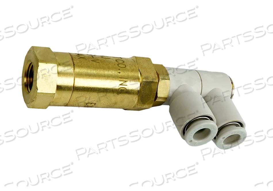 CHECK VALVE WITH FILTER AND ELBOW PUSH CONNECT FITTINGS by GE Medical Systems Information Technology (GEMSIT)