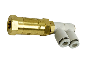 CHECK VALVE WITH FILTER AND ELBOW PUSH CONNECT FITTINGS by GE Medical Systems Information Technology (GEMSIT) CHECK VALVE WITH FILTER AND ELBOW PUSH CONNECT FITTINGS by GE Medical Systems Information Technology (GEMSIT)