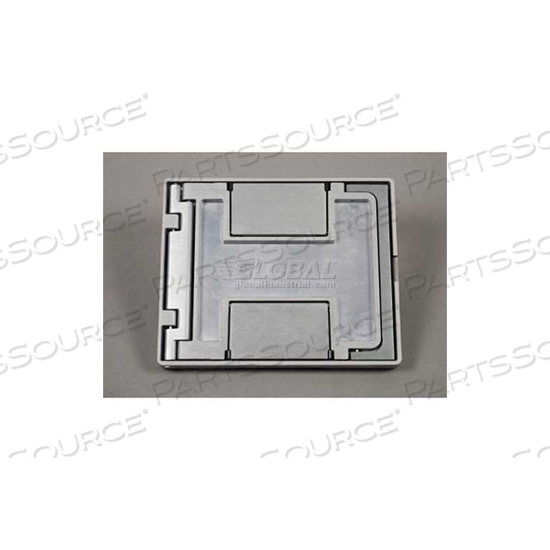 FPCTNK FLOOR BOX FLOORPORT FLANGELESS COVER ASSEMBLY, W/CARPET INSERT, NICKEL by Wiremold