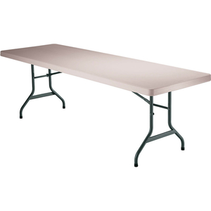PORTABLE PLASTIC FOLDING TABLE, 30" X 96", ALMOND by Lifetime Products