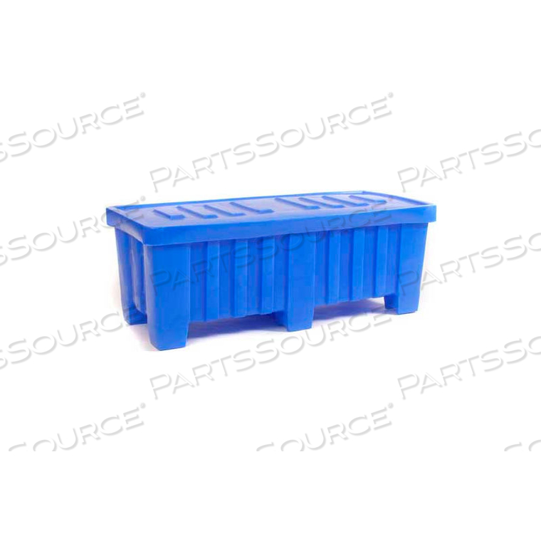 FORKLIFTABLE BULK SHIPPING CONTAINER MTO-2 WITH LID - 51-1/2"L X 22-1/2"W X 19"H, BLUE by Myton Industries FORKLIFTABLE BULK SHIPPING CONTAINER MTO-2 WITH LID - 51-1/2"L X 22-1/2"W X 19"H, BLUE by Myton Industries