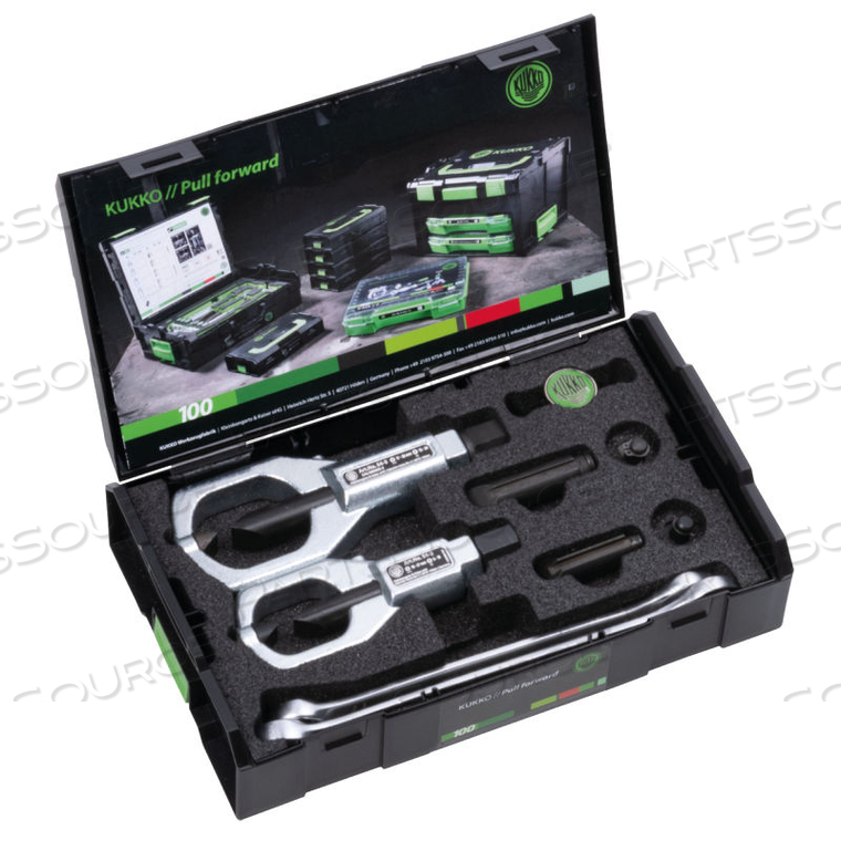 DOUBLE-EDGE NUT SPLITTER SET, CLASSES 5, 6 & 8, 3/8"(10MM) - 1-7/16"(36MM) by Kukko Quality Tools Inc