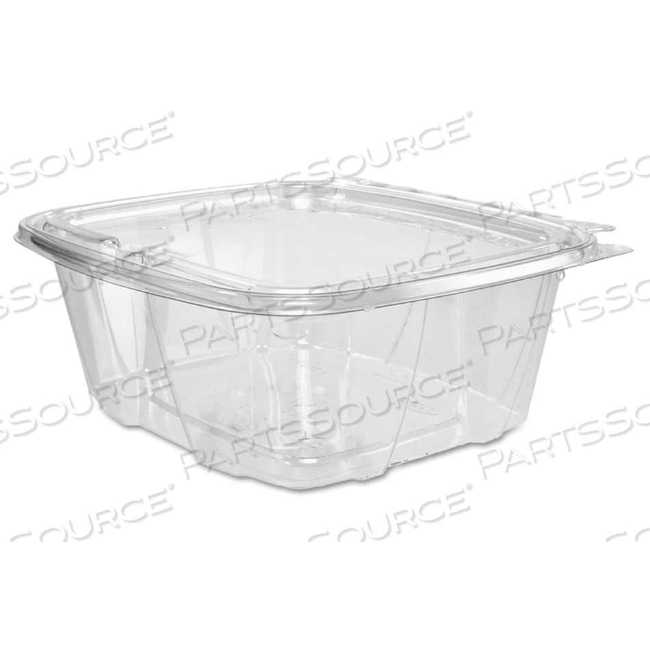CLEARPAC SAFESEAL TAMPER-RESISTANT/EVIDENT CONTAINERS, FLAT LID, 32 OZ, 6.4 X 2.6 X 7.1, CLEAR, PLASTIC, 100/BAG by Dart Container Corporation CLEARPAC SAFESEAL TAMPER-RESISTANT/EVIDENT CONTAINERS, FLAT LID, 32 OZ, 6.4 X 2.6 X 7.1, CLEAR, PLASTIC, 100/BAG by Dart Container Corporation
