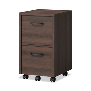 DULZURA TWO-DRAWER VERTICAL FILE CABINET, FILE/FILE, LEGAL/LETTER, DARK BROWN, 17 X 20 X 29.25 by Whalen