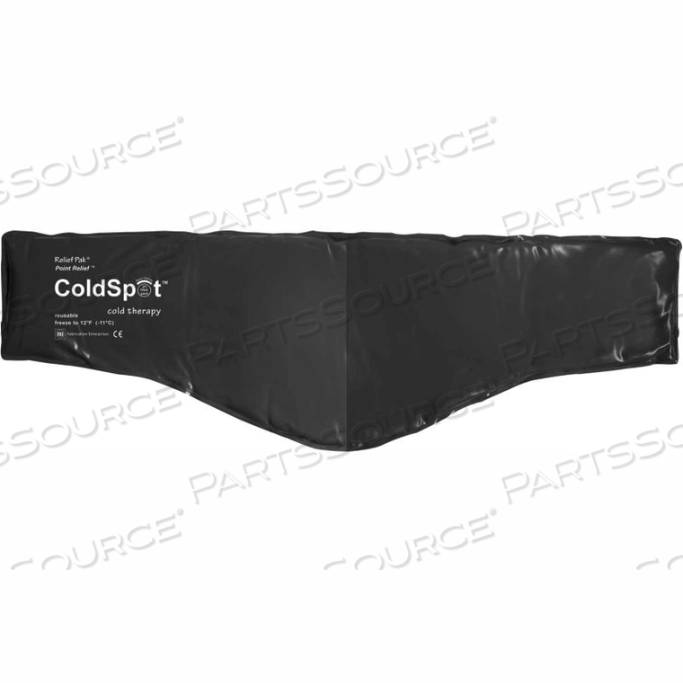 RELIEF PAK HEAVY-DUTY BLACK URETHANE REUSABLE COLD PACK, NECK 6" X 23" by Fabrication Enterprises