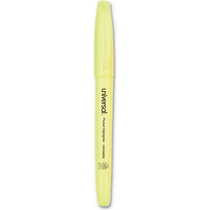 POCKET HIGHLIGHTERS, CHISEL TIP, FLUORESCENT YELLOW, 36/PACK by Universal Products