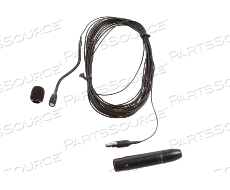 HANGING MICROPHONE, BLACK, 124.2 DB, 17 TO 50 KHZ, 11 TO 52 V, 2 MA by Shure Incorporated