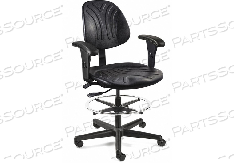 CHAIR 350 LB WT. CAP. BLACK SEAT by Bevco Precision Manufacturing