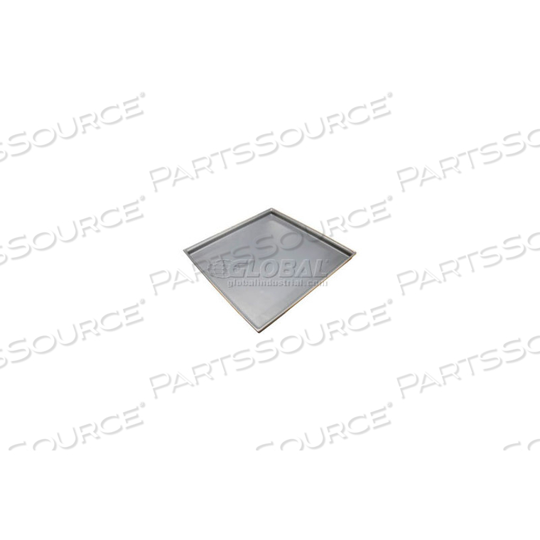ROTATIONALLY MOLDED PLASTIC TRAY 29-1/2 X29-1/2X2 GRAY by Bayhead Products