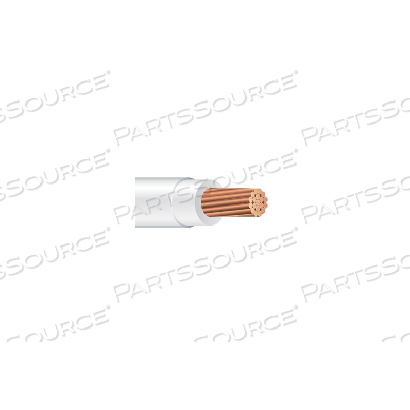 THHN 2 GAUGE BUILDING WIRE, STRANDED TYPE, WHITE, 500 FT by Southwire Company, LLC THHN 2 GAUGE BUILDING WIRE, STRANDED TYPE, WHITE, 500 FT by Southwire Company, LLC