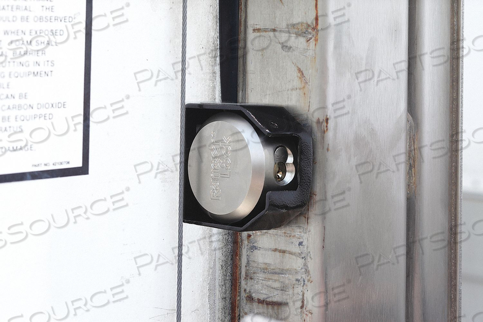 PADLOCK GUARD HARDENED STEEL BLK 2 L by Ranger Lock