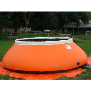 HIGH-SIDED SELF SUPPORTING TANK HS-2000 - 22 OZ. THICKNESS 142" DIA. X 48"H 2000 GALLON BLUE by Husky Portable Containment