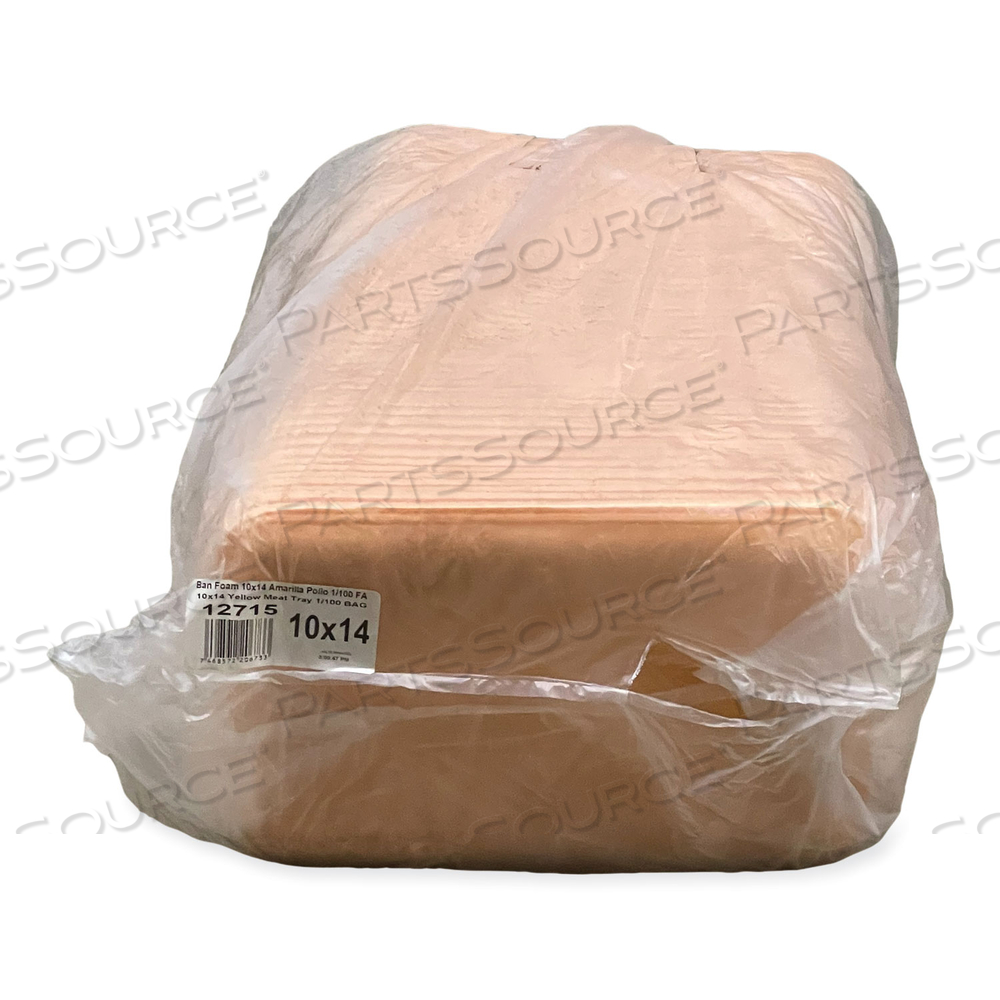 MEAT TRAYS, 13.81 X 9.25 X 2.7, YELLOW by Genpak