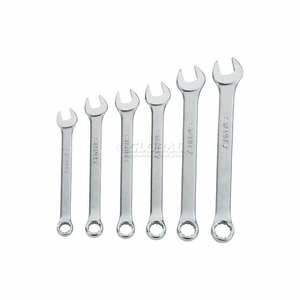 6 PIECE FULL POLISH COMBINATION WRENCH SET, 12 POINT by Stanley